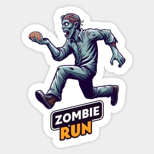 Zombie Run Sticker